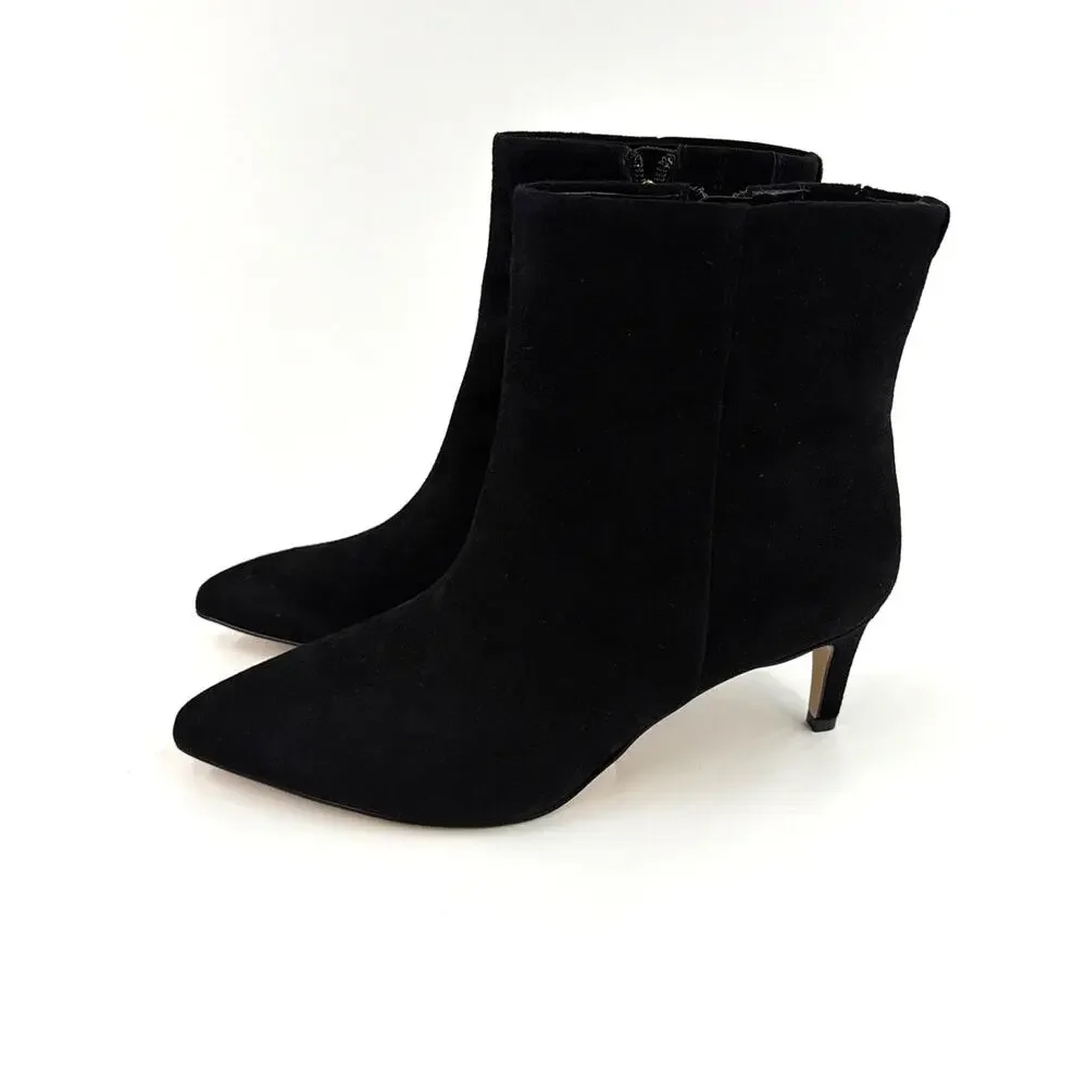 Sam Edelman Women's Black Suede Signature Collection Ukie Bootie Size 8M